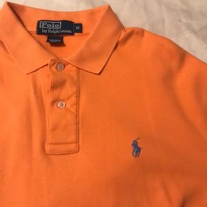 Polo shirt 2button orange